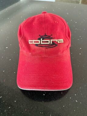 Cobra Red Embroidered Golf Cap